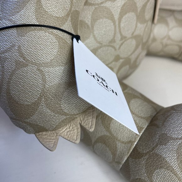 NWT Coach Collectible Large Teddy Bear In Signature Canvas - Picture 9 of 14